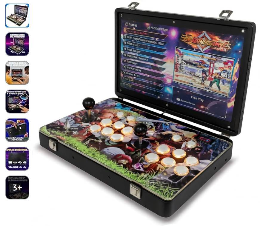 maquina arcade bartop plegable 2025